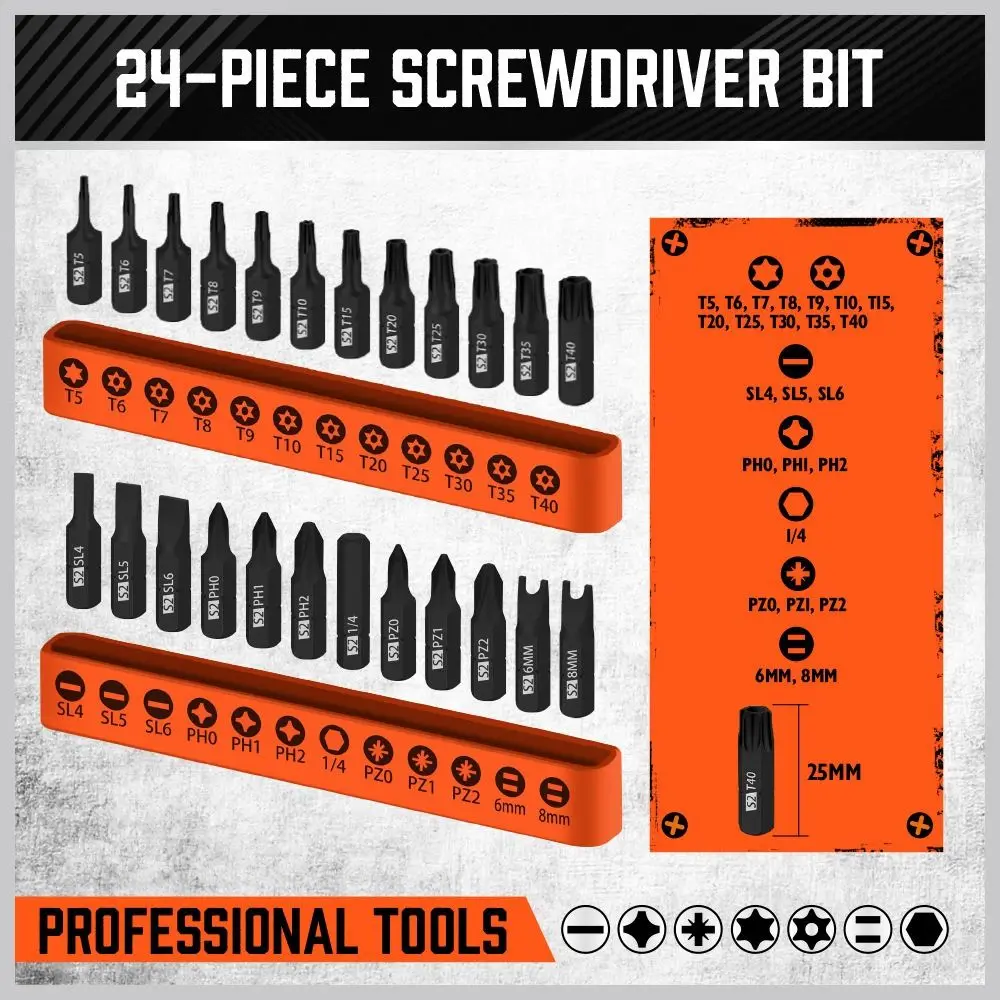 Rotating Handle Ratchet Screwdriver Cross Shaped Built-in Magnet Multifunctional Screwdriver Hidden Screwdriver Head