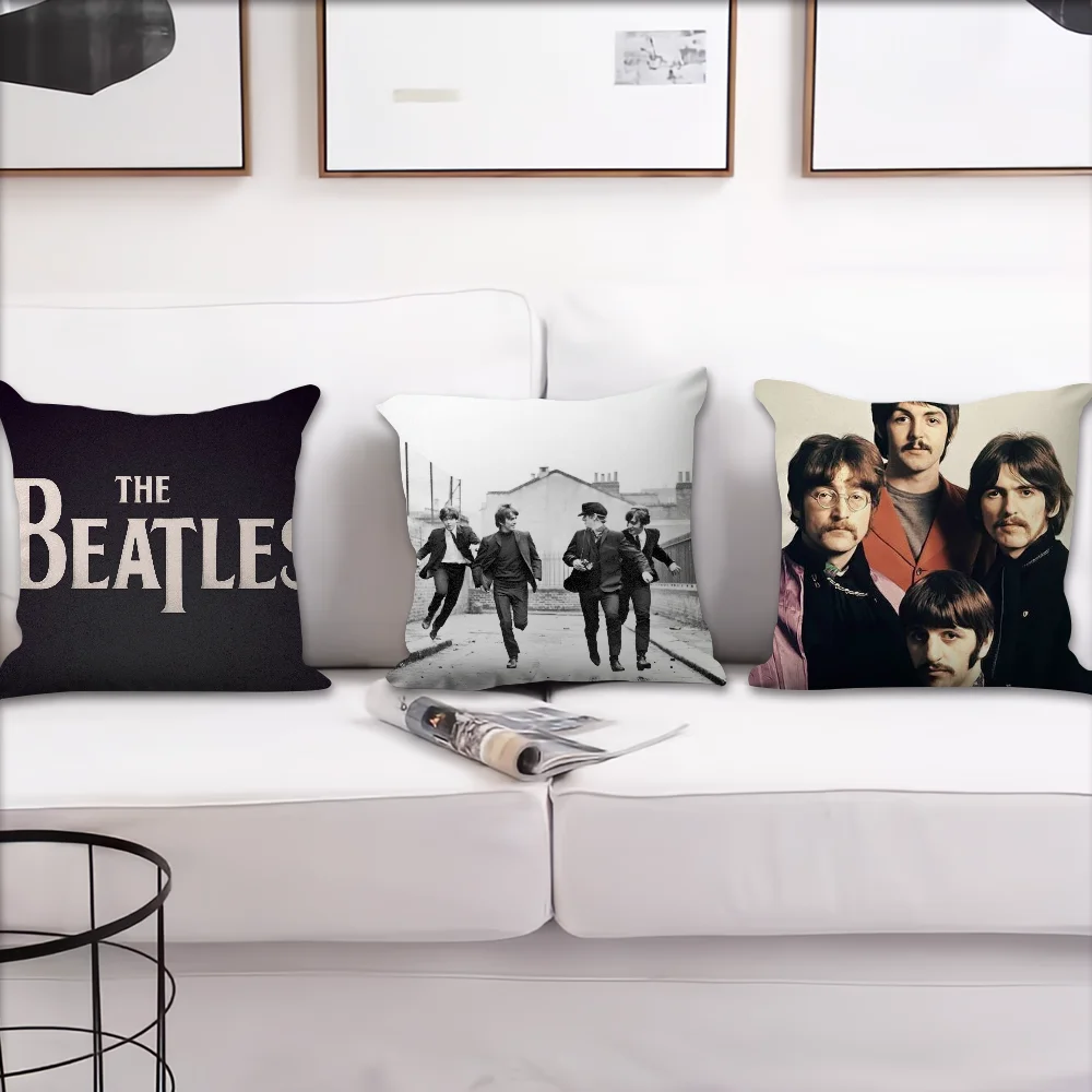 The Band T-The B-Beatles Comfortabele kussensloop Kussenhoes Geschikt voor thuis Woonkamer Bank Kamerdecoratie