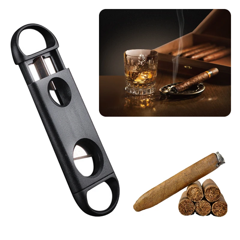 

Dual-purpose V-mouth Cigar Portable Stainless Steel V-shaped Cigar Cutter Sharp Cigar Cutter Cigarette Cutter 2025-New