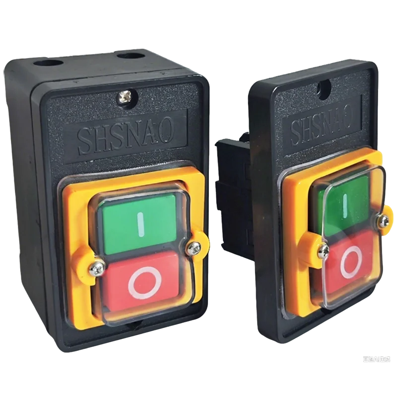 KAO machine tool button - 10KH waterproof control switch, bench drill button KAO-10KH with box KA0-5M