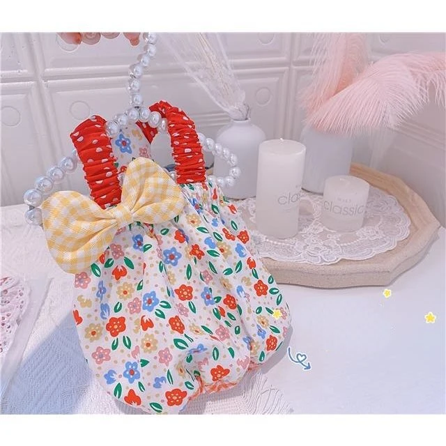 Ins Pet Clothes Dog Sling Dress Floral Bubble Skirt Bow Pumpkin Skirt Princess Party Costume Birthday Gift Luxury Dog Clothes