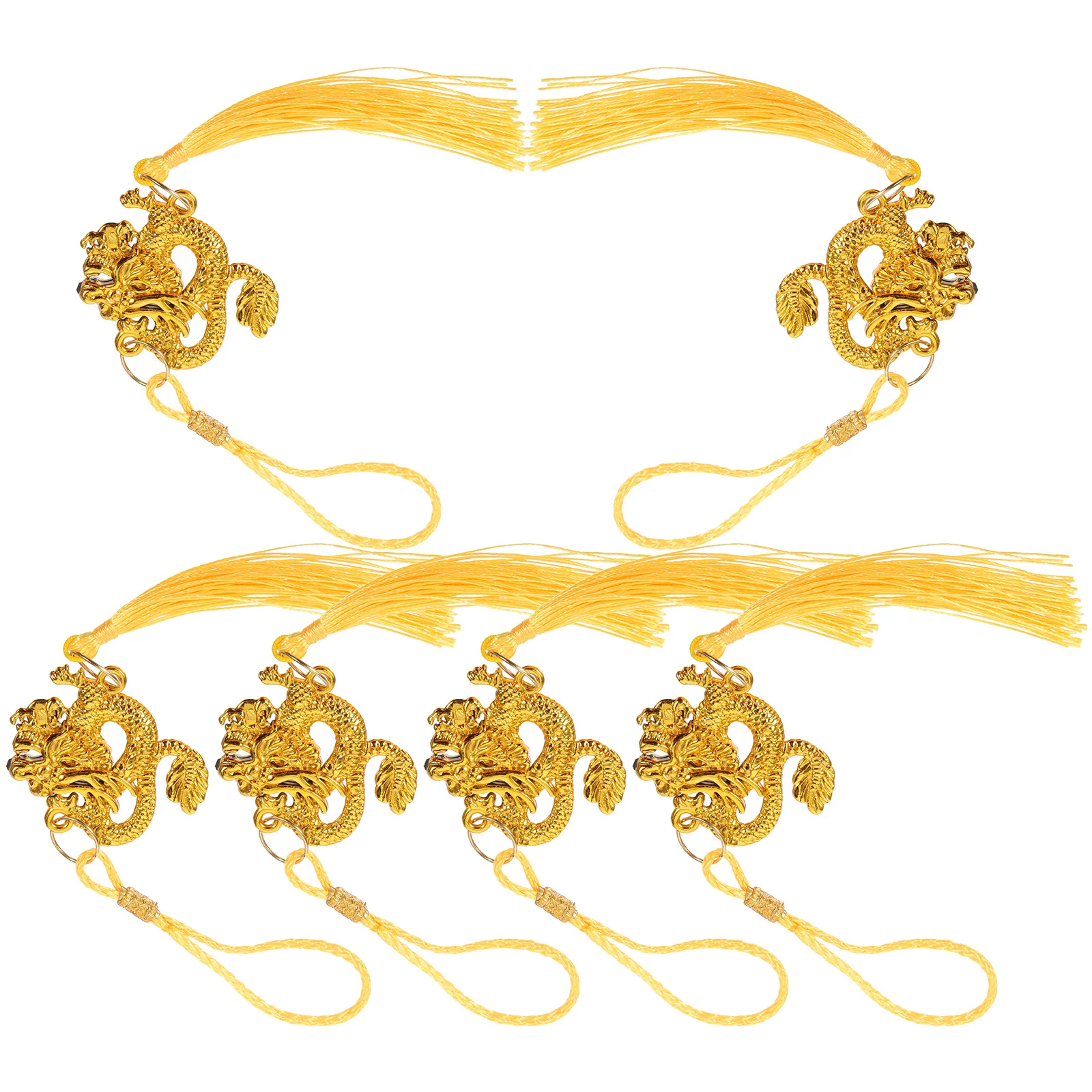 Adorno colgante de dragón chino, colgante de Año Nuevo para el hogar, oficina, centro comercial, suministros para festivales, colgante Interior de pared, 6 uds., 2024