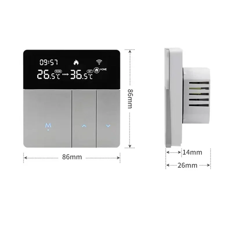 ABPQ-Tuya Wifi Smart Thermostat Temperature Water Electric Floor Heating Gas Boiler Controller For Yandex Alice Alexa (B) Durabl
