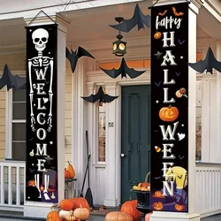 Halloween Hanging Door Curtain Banner Pumpkin Ghost Happy Halloween decorazioni per la casa dolcetto o scherzetto forniture per feste Horror