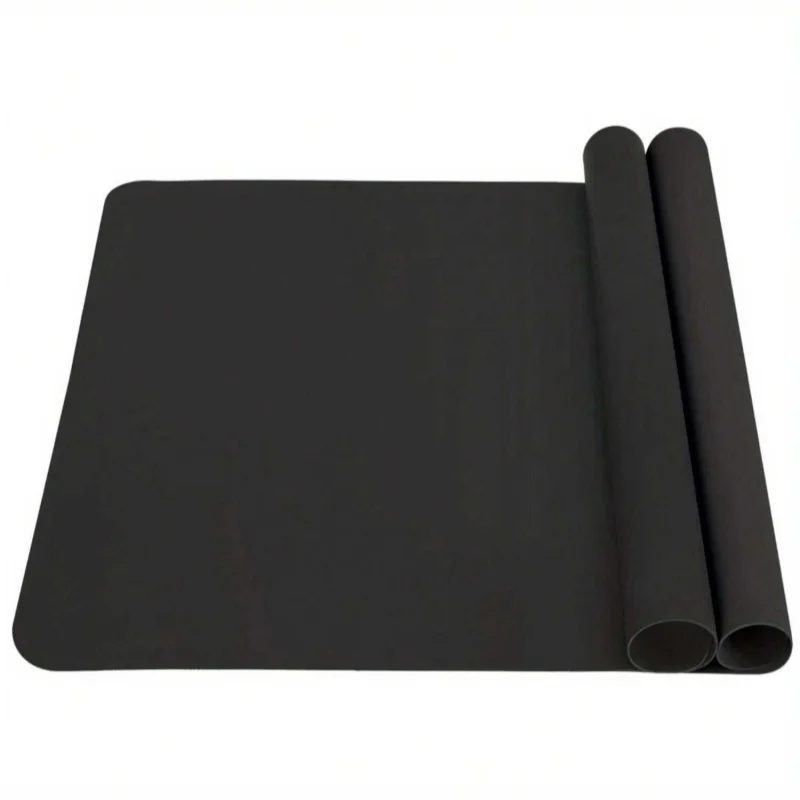 

2 Black Craft Silicone Pastry Heat-Resistant Placemats Epoxy Resin Non Stick Silicone Film Jewelry Casting Art Painting Mats