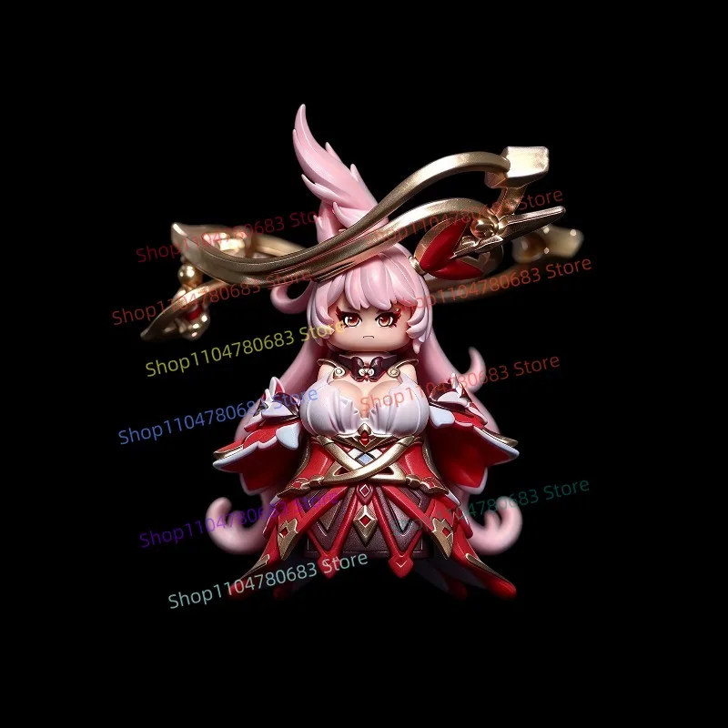 5cm Figure Cute Pink‑haired Female Warrior Assembly Model Ornament Anime Cartoon Character Toy Gift Collectible Action Figure