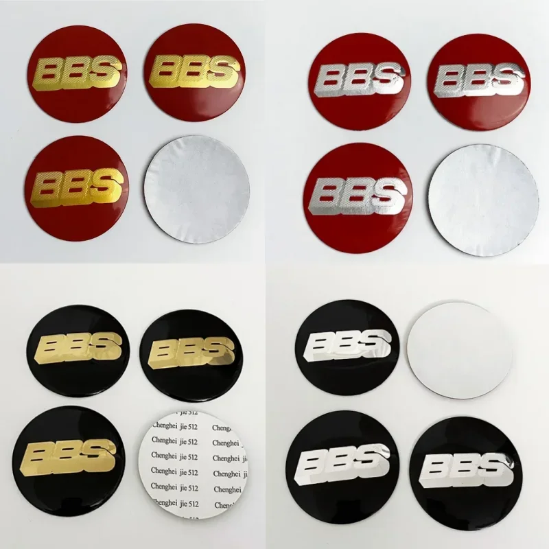 

4p 56mm/60mm/65mm/70mm automobile hub center sticker modified bbs alloy hub sticker tire center cover sticker.Replacement parts