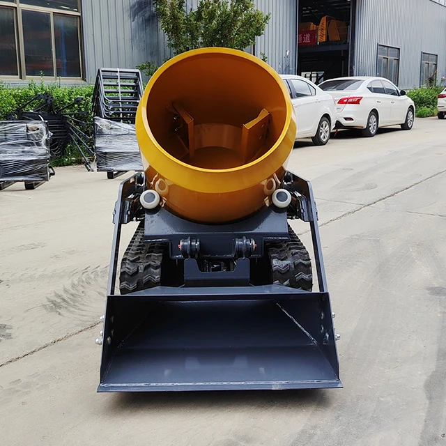 حار بيع الشركة المصنعة نوع جديد الزاحف خلاط الخرسانة شاحنة خلاط الخرسانة المتنقلة الصغيرة مع المضخة الأساسية ومكونات المحرك #4