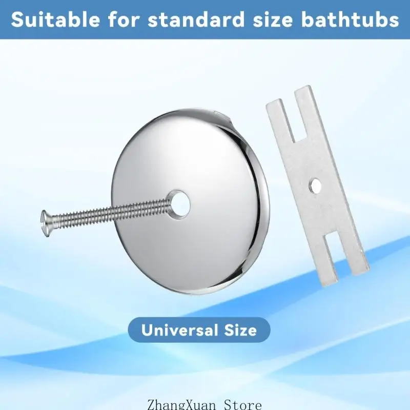 Ablaufverkleidung, Badewannen-Überlaufplatten-Set für Badewanne mit Einlochplatte 3XUF – Detail 5