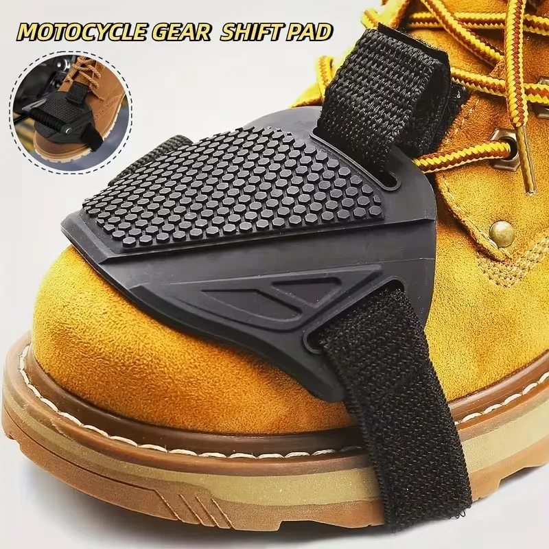 Motorcycle Shift Boot Cover Pad Wear-Resistant Gear Shifter Protector Guard for Scooter ATV Bike Footwear Unisex Riding Gear