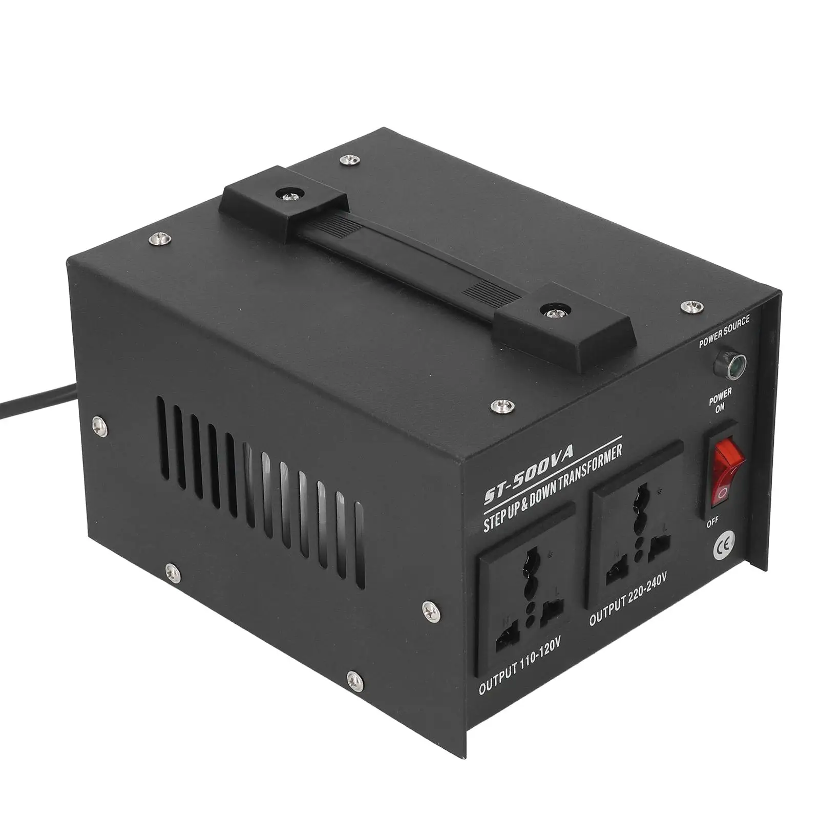 Imagem -03 - Heavy Duty Step up Power Transformer Conversor de Tensão Saída Ajustável 500w 110v a 220v