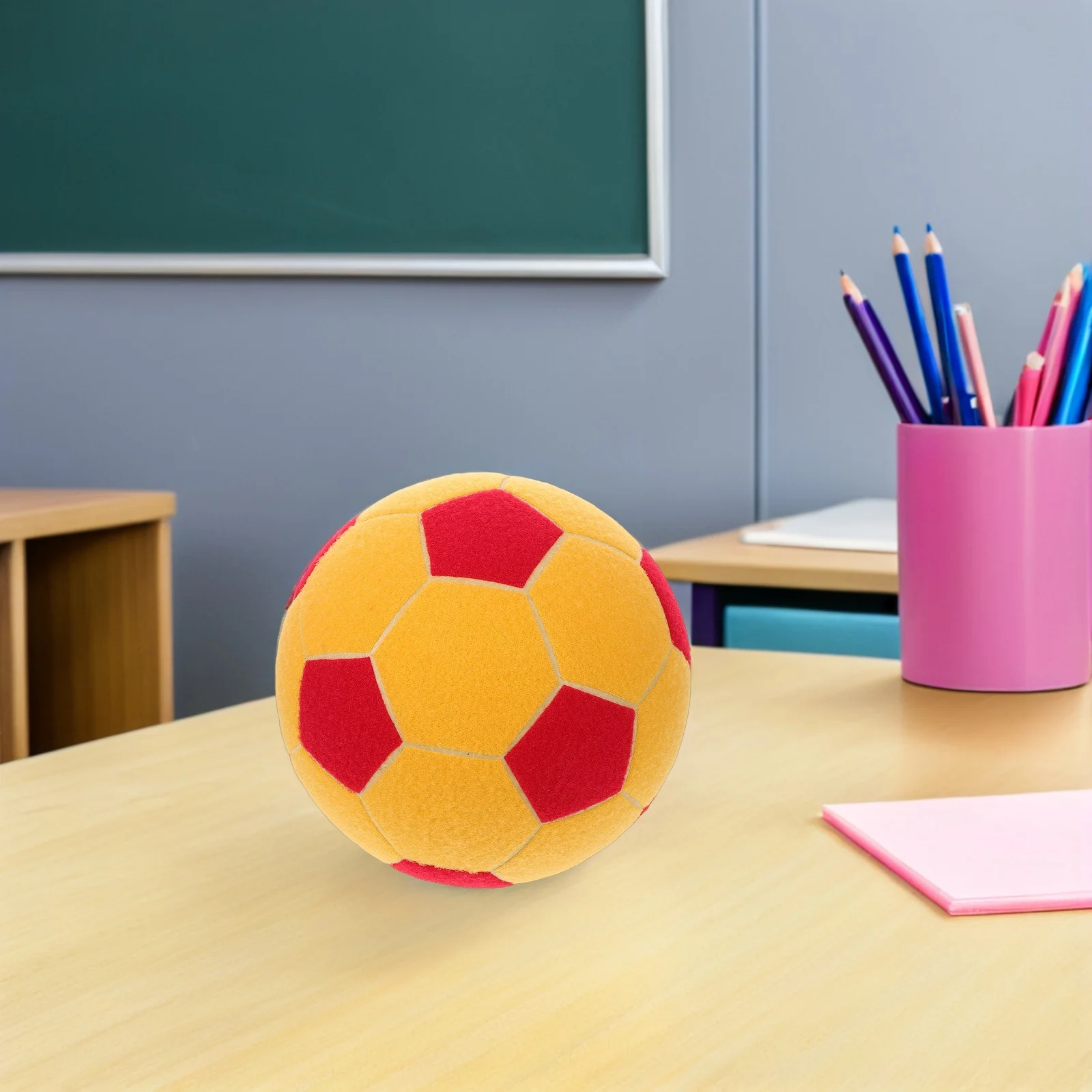 كرة قدم لاصقة قابلة للنفخ مقاس 8.25 بوصة لعبة كرة القدم التفاعلية للاستخدام الداخلي والخارجي للأطفال أهداف كرة القدم الصغيرة #5