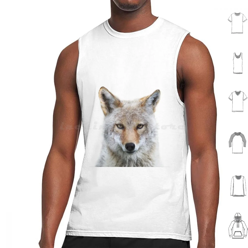 Coyote Art Print By Art Tank Tops Vest Sleeveless Coyote Animal Kids Nursery Baby Animals Nursery Animal Animals Nursery Cribs