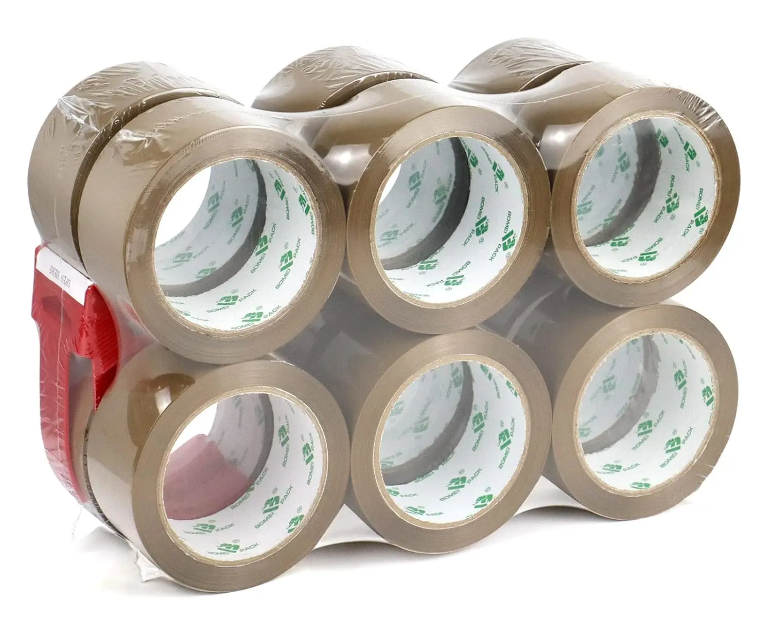 

Brown Packing Tape Refills, Heavy Duty 12Rolls with 1 Dispenser for Packaging, Shipping and Moving, 2.4Mil 1.88 Inch x 6