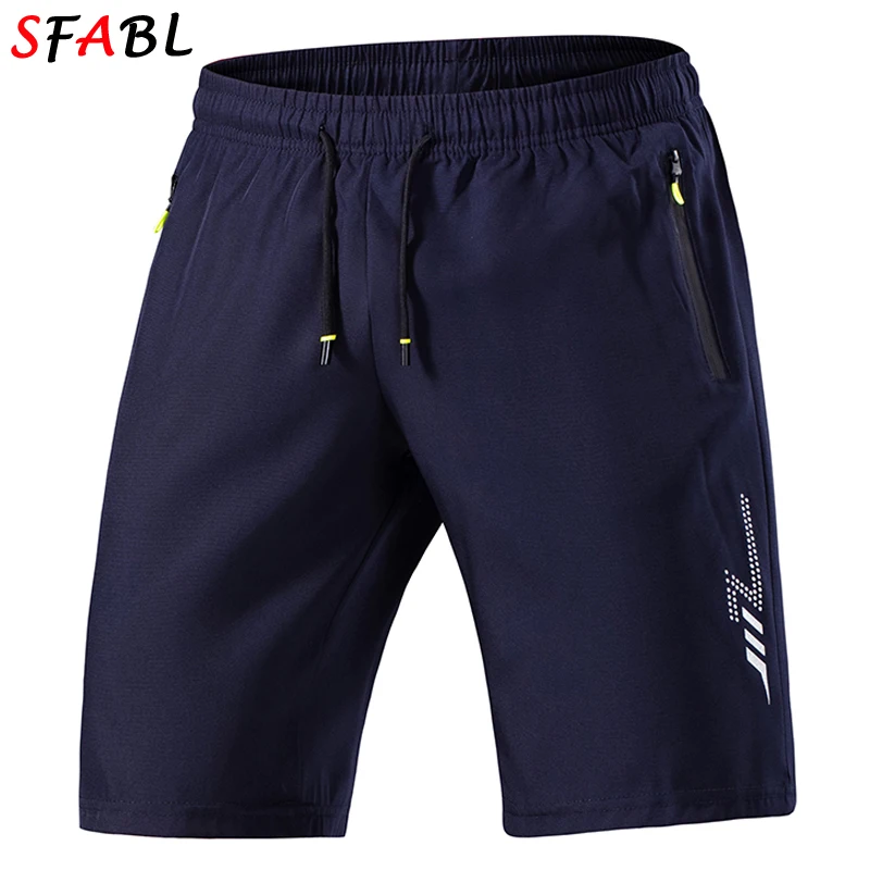 

Gym Fitness Men's Shorts Football Soccer Sports Quick-drying Elastic Waist Shorts Men Board Short Pants Men Summer Breathable