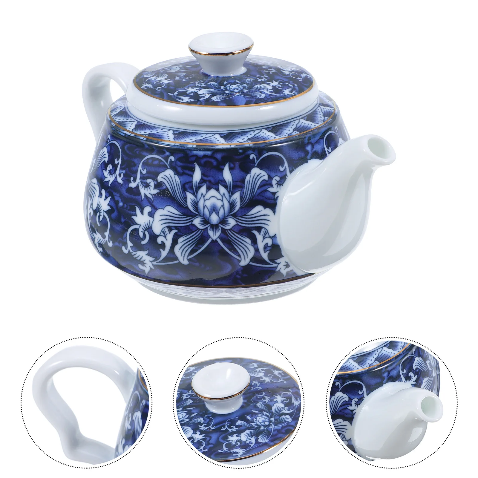 

Household Tea Kettle China Porcelain Handmade Pot Ceramic Teapot Kettles Vintage