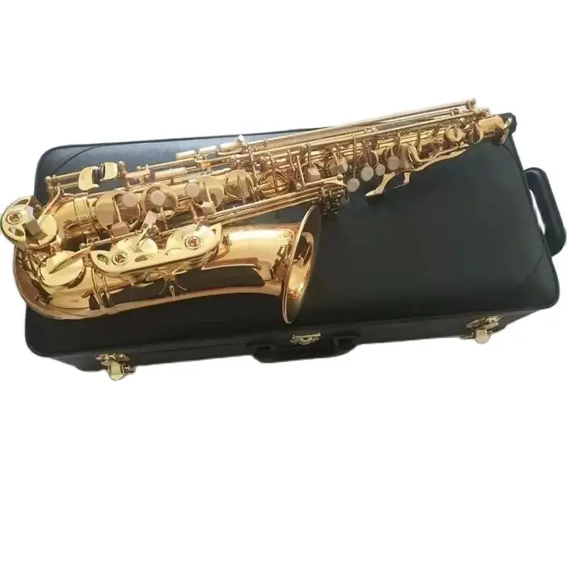 The new 875 original one-to-one-style E-flat professional Alto saxophone brass deep engraving gold-plated alto sax instrument