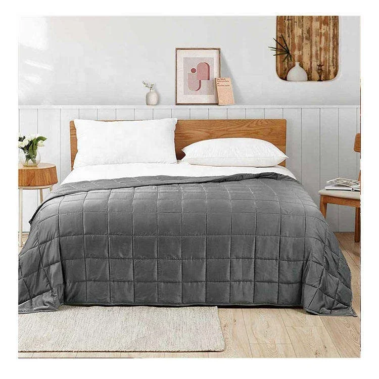 New High Quality Multi-purpose 100% Cotton Weighted Blanket Knitted Weighted Blanket