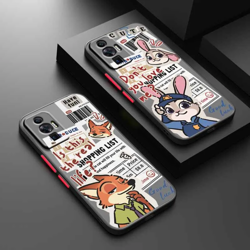 

Zootopia couple Cute For Xiaomi Mi 14T 12T 12S 12X 12 POCO C40 C31 X5 X4 X3 F5 F4 F3 M4 M3 M2 NFC GT Pro Phone Case