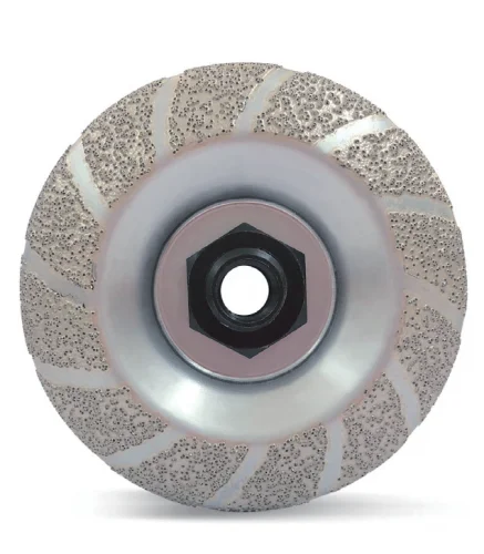 Diamond Vacuum Brazed Cup Wheel CBN Metal Bonded Abrasive Disc For Polishing Deburring Edge Chamfering Aluminum Surface Grinders
