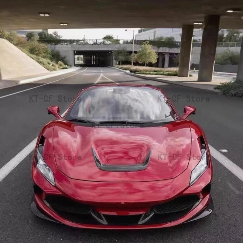 Suitable for the Ferrari F8: Carbon Fiber Aftermarket Hood Air Intake Body Hood Exterior Decal Accessories
