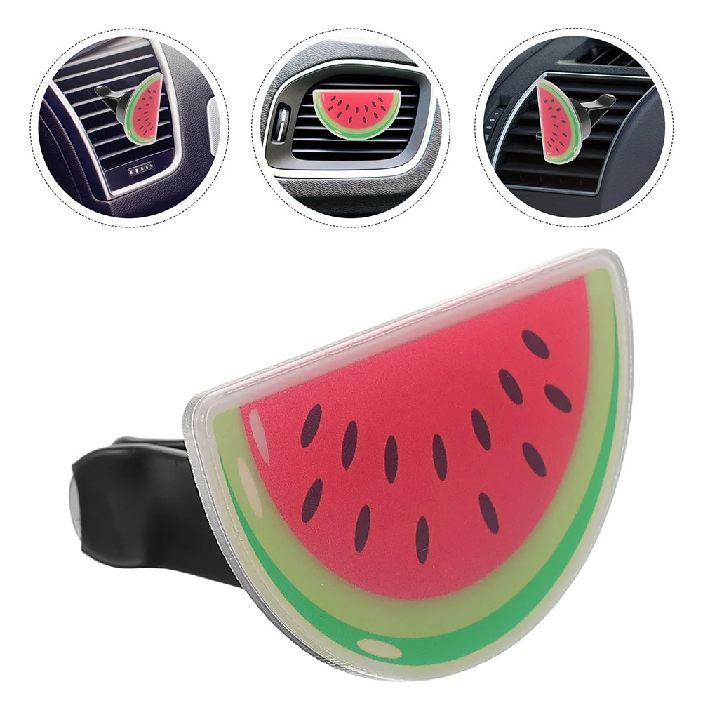 

2Pcs Car Vent Clips Cute Watermelon-Shaped Air Freshener Clip for Car Interior Decor Long-Lasting Fragrance Diffuser Vent