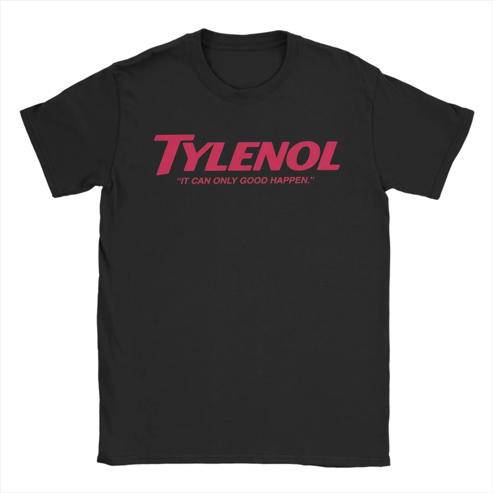

Men's Tylenols T Shirt 100% Cotton Tops Vintage Short Sleeve Crewneck Tees Big Size T-Shirts