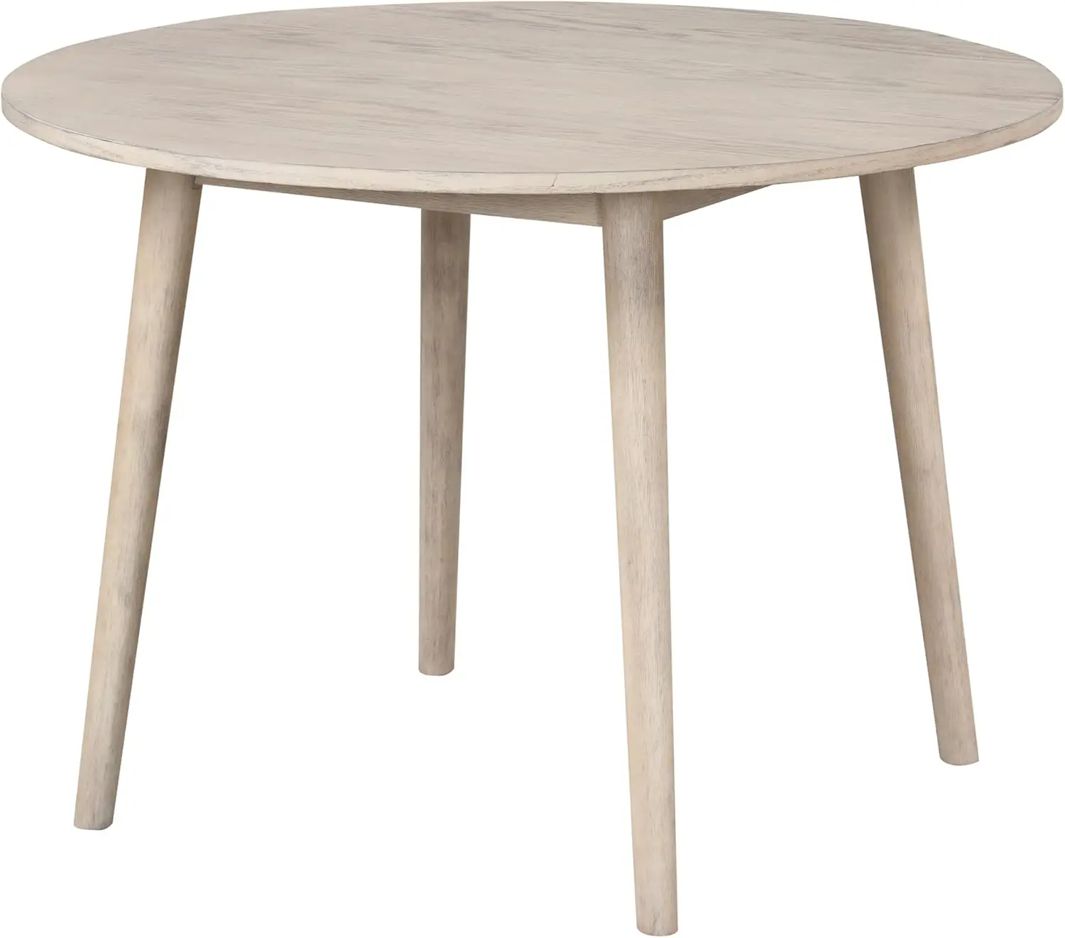 

Furniture of America Aberma Mid-Century Modern Solid Wood 42-inch Round Dining Table with Shaker Legs, Seat up to 4 for Home Kit