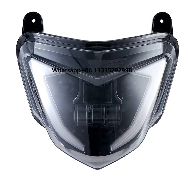 

Factory Supply Black Front LED Headlight With High/Low Beam DRL Position Light for D Ucati Hypermotard