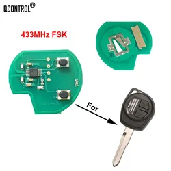 QCONTROL Car Remote Key Electronic Circuit Board for SUZUKI SWIFT SX4 Alto JIMNY VITARA IGNIS Splash 2007-2013 Uncut