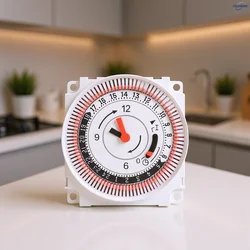 1Pcs mini 24-Hour Timer with Manual Override, Grow Light, Hydroponics, Indoor Lighting, Home Appliances.