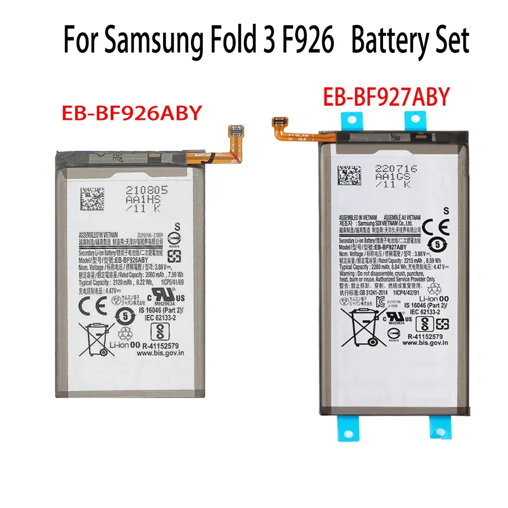 Battery Generic replacement For Samsung Galaxy Z Fold 1 2 3 4 F900 BF901ABU  F916  F926 BF926ABY F936 BF936ABY