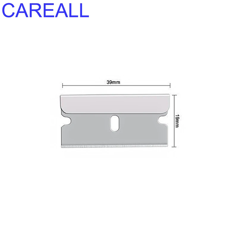 CAREALL-Lâminas De Raspador De Aço Substituição Para Janela, Adesivo De Vidro, Rodo Limpo, Envoltórios De Matiz, Removedor, Ferramentas De Navalha, 200Pcs