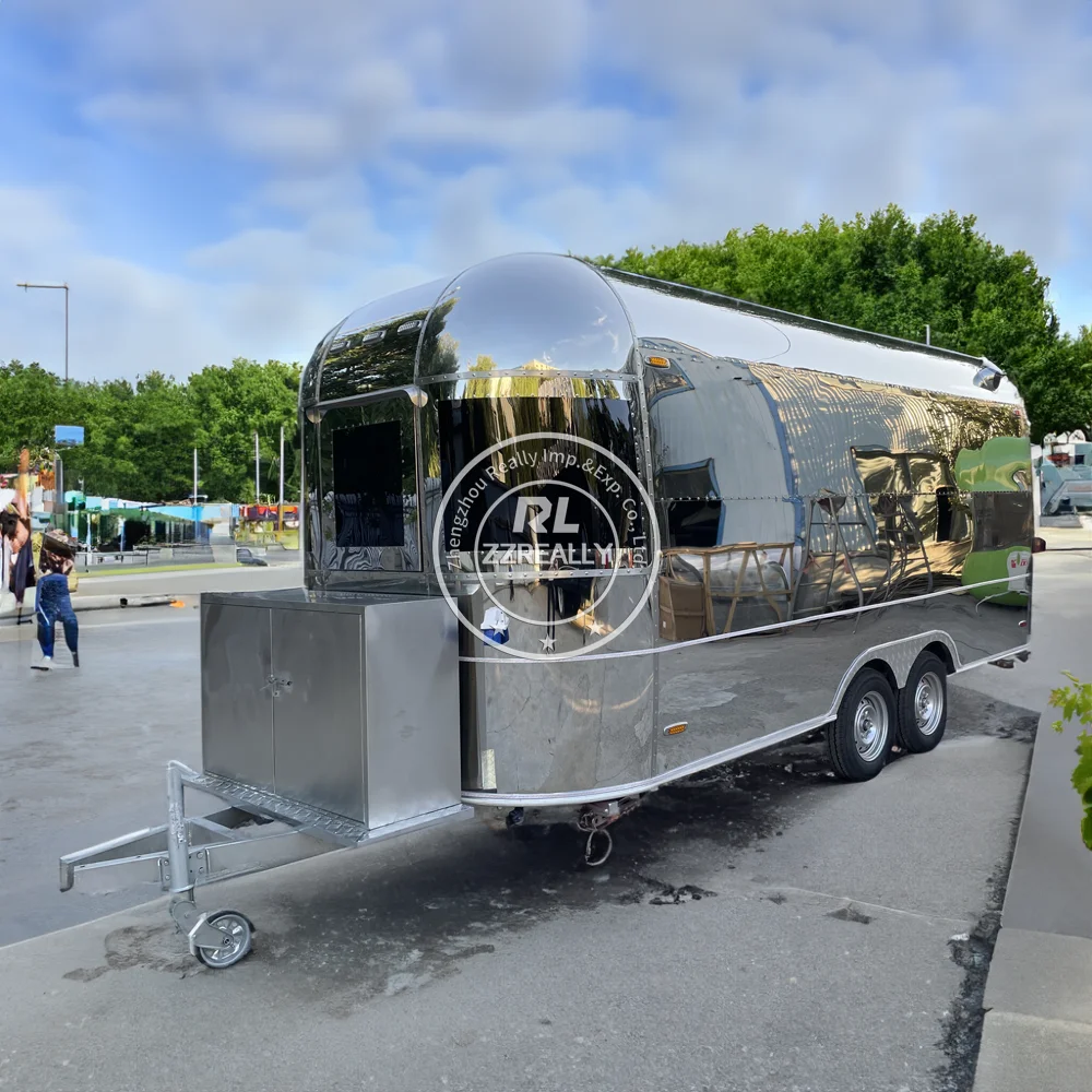 Caminhão de comida de rua sorvete quiosque de pizza concessão reboque de comida padrão dos eua restaurante totalmente equipado