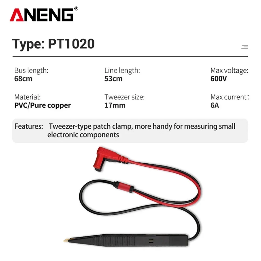 ANENG Capacitor Clip Multimeter Line Capacitance Detector Test Leads Clip LCR Universal Tester Capacitor Resistance Accessories