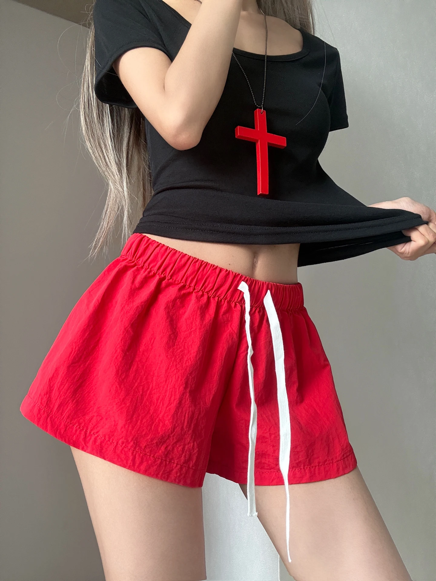 American Style Casual Shorts Women's Summer 2026 New Super Popular Ladies All-Match Meat-Covering Ultra-Thin Sports Pants