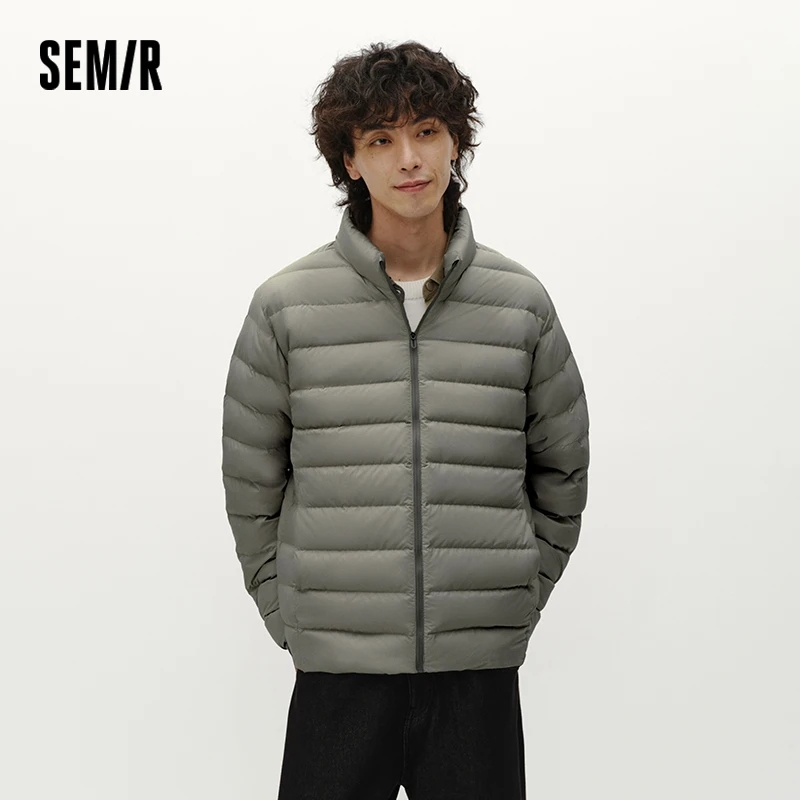 Semir Men Down Jacket Lightweight Build 90 Percent Down Fill Stand Collar 2026 Winter Warm Insulation Cold Weather