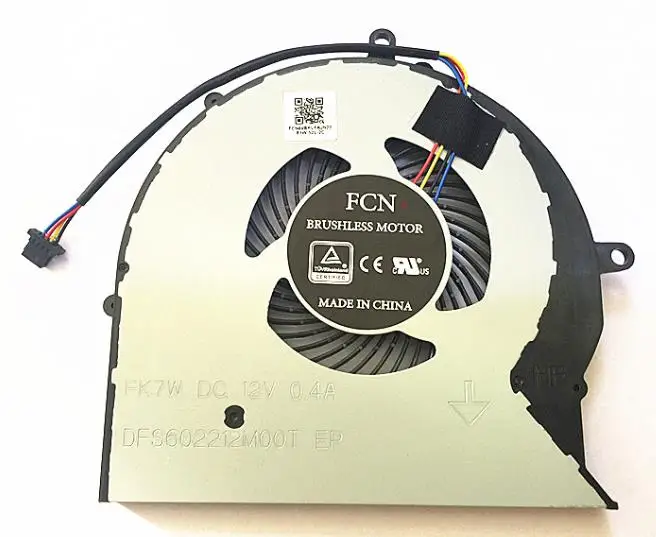 New CPU Cooling Fan for ASUS FX63V FX63VM FZ63VM FX503VM S5AM GL703 ROG Strix GL703VM DFS552012M00T GL703VM-DB74 Radiator