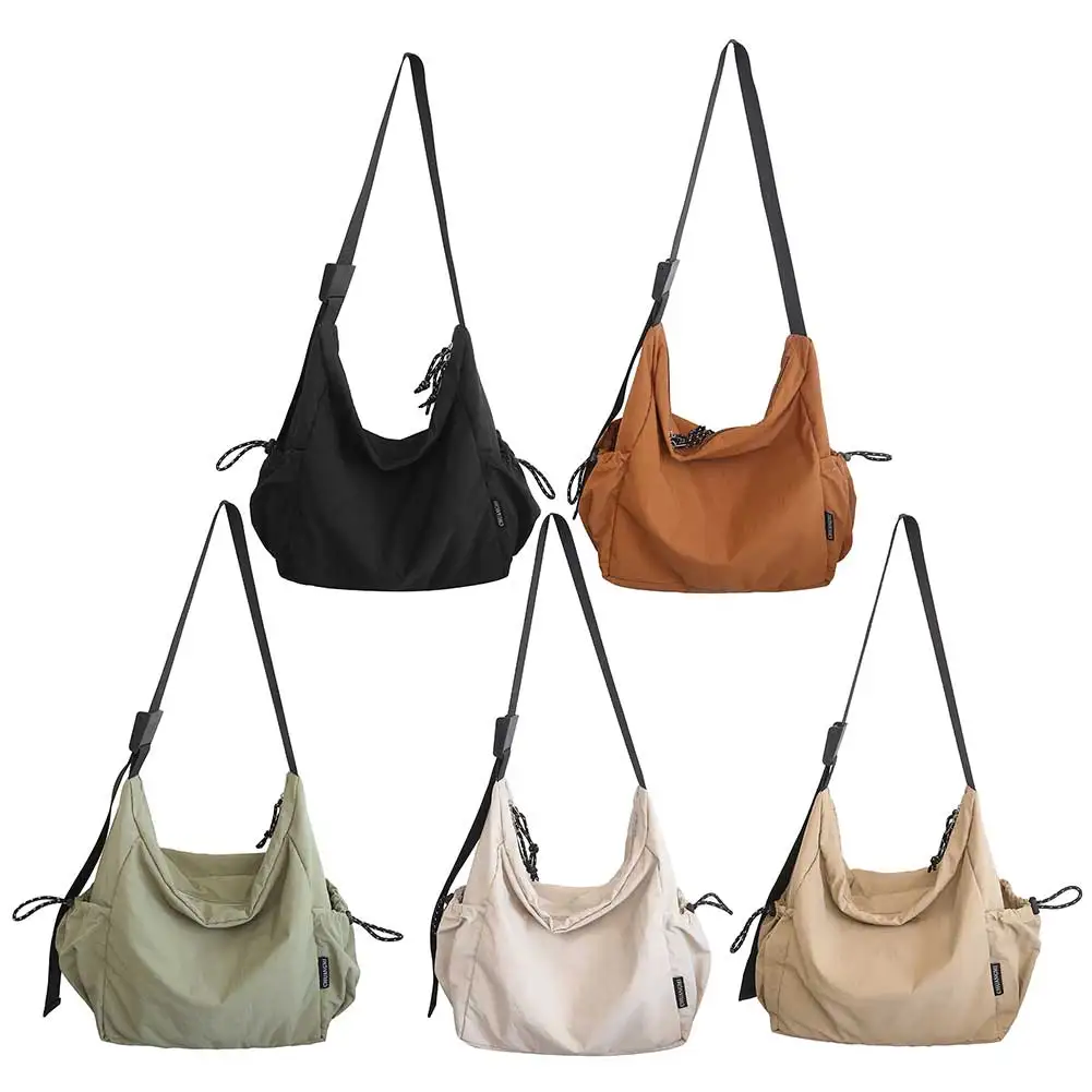 Women Nylon Crossbody Bag Stylish Large Capacity Shoulder Bag with Adjustable Strap for Shopping Work Daily Use Tote Purse