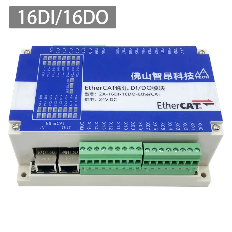 EtherCAT Nô Lệ Module Mở Rộng IO Kỹ Thuật Số Module Mở Rộng Hoàn Toàn Bị Cô Lập 16 Đầu Vào 16 Đầu Ra