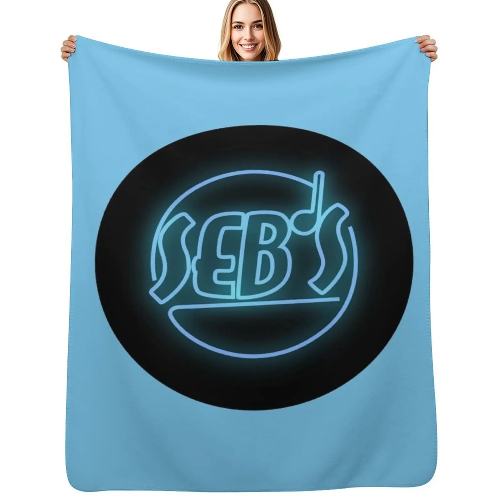Seb's Throw Blanket Personalized Gift Cute Hairy Decorative Sofa Luxury St warm for winter Blankets