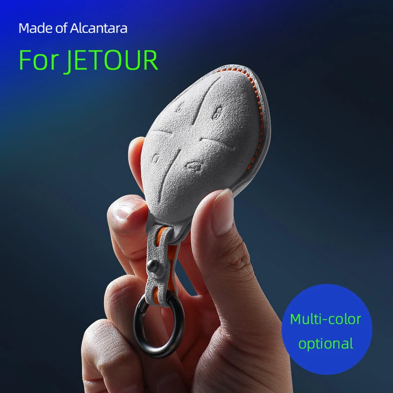 

Alcantara Suede For Chery Jetour To Genesis Traveller T2 X90 X70 X95 DASHING X-1 Plus DTC L9 Car Key Case Cover Protector Shell