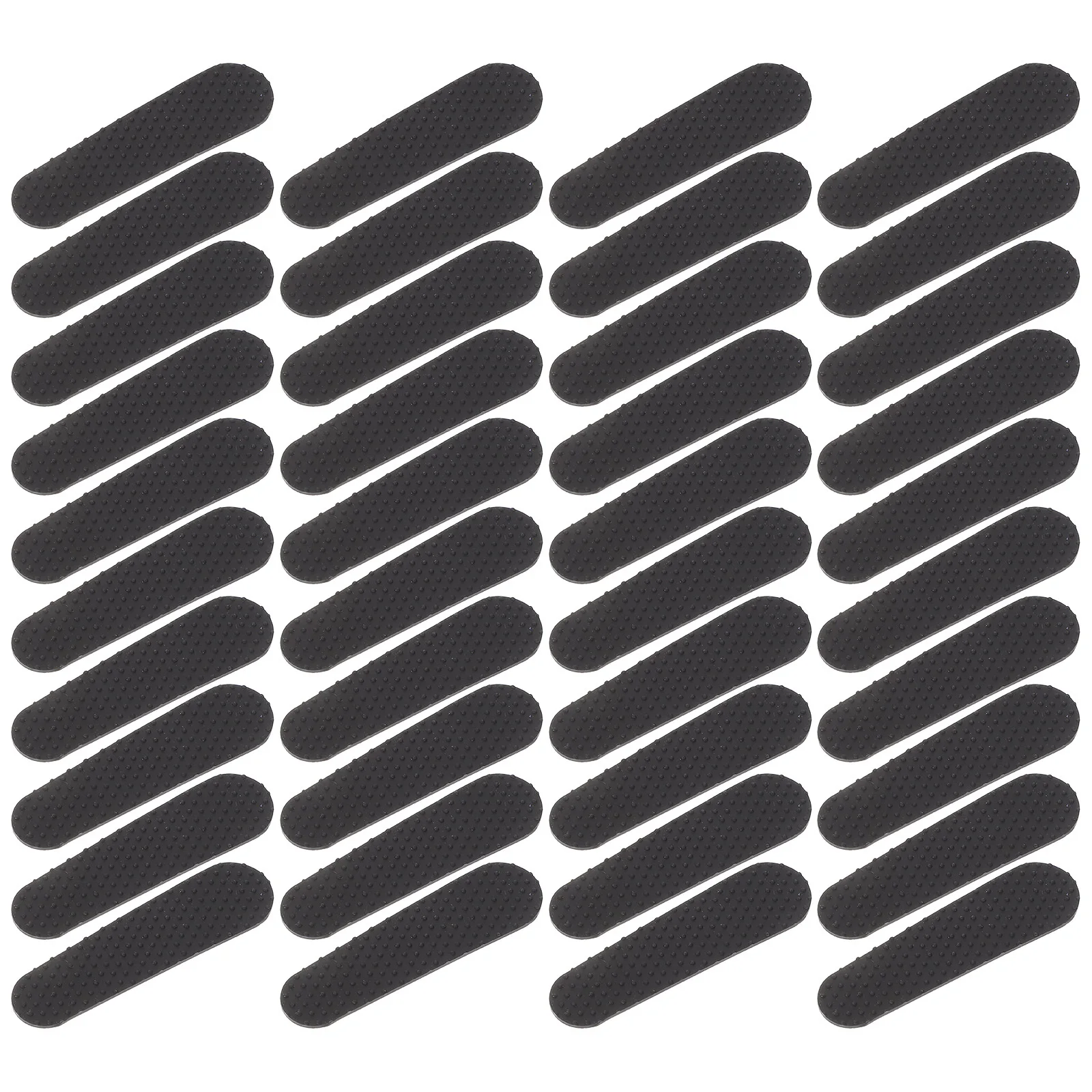 

100Pcs Silicone Anti Skid Hanger Strips Adhesive Non Slip Clothes Hanger Grip Strips Closet Organizer for Dresses Sweaters Tanks