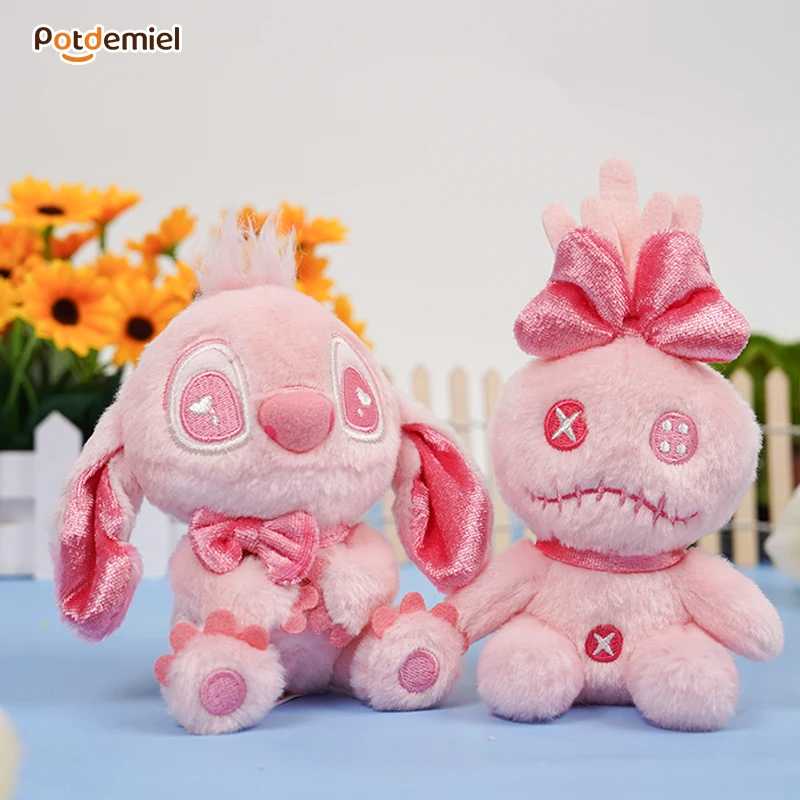 Disney Potdemiel Love Confession Series llavero de felpa rosa lindo bolso de peluche encanto para mochilas regalos para su Navidad