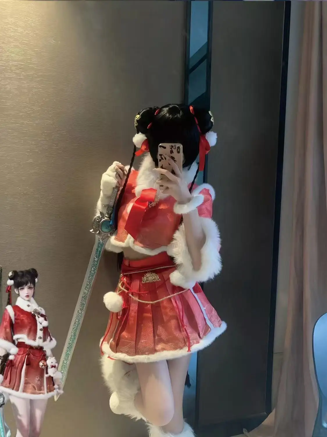 

Naraka Bladepoint Cosplay Costume Hutao "Chuntao Xiao" Game Anime Set Suitable for Christmas and Halloween