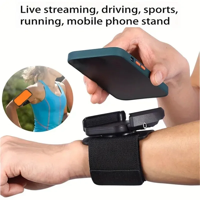 360 Rotating Phone Wrist Strap Arm Band Holder For 4-7'' Phone Wrist Hand Strap Rotation Mount For Smartphone For Sports Cycling