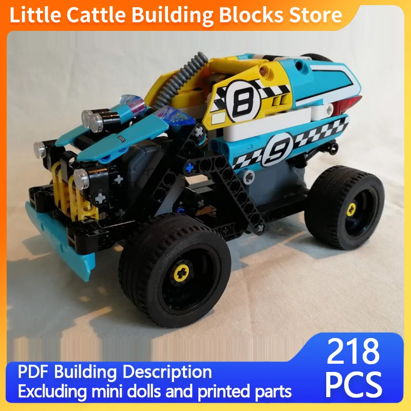 City Car Model MOC Building Bricks 4x4 Off-Road Rally Truck Modular Technology Children Holiday Gifts Assemble Toys Suit