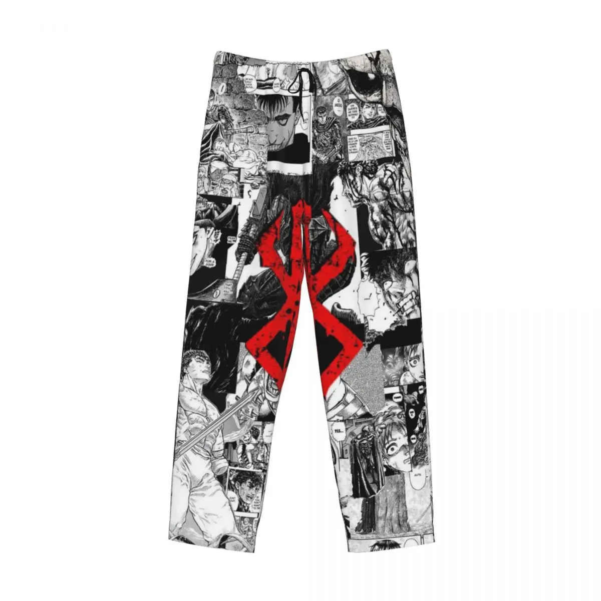 Custom Japan Anime Berserk Swordsman Manga Guts Pajama Pants Men Sleepwear Sleep Lounge Bottoms with Pockets