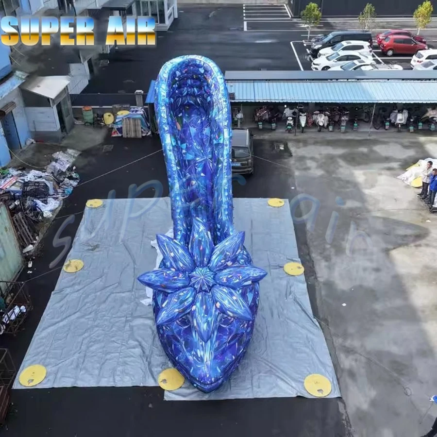 إنتاج شعبي أحذية كريستال قابلة للنفخ مخصصة لتزيين الأداء على نطاق واسع #5