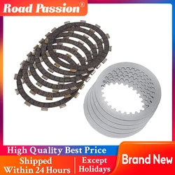 Road Passion Motorcycle Bakelite Clutch Friction & Steel Plates Plate Disc For Yamaha XV400 XV500 XV535 Virago XVS400 Drag Star